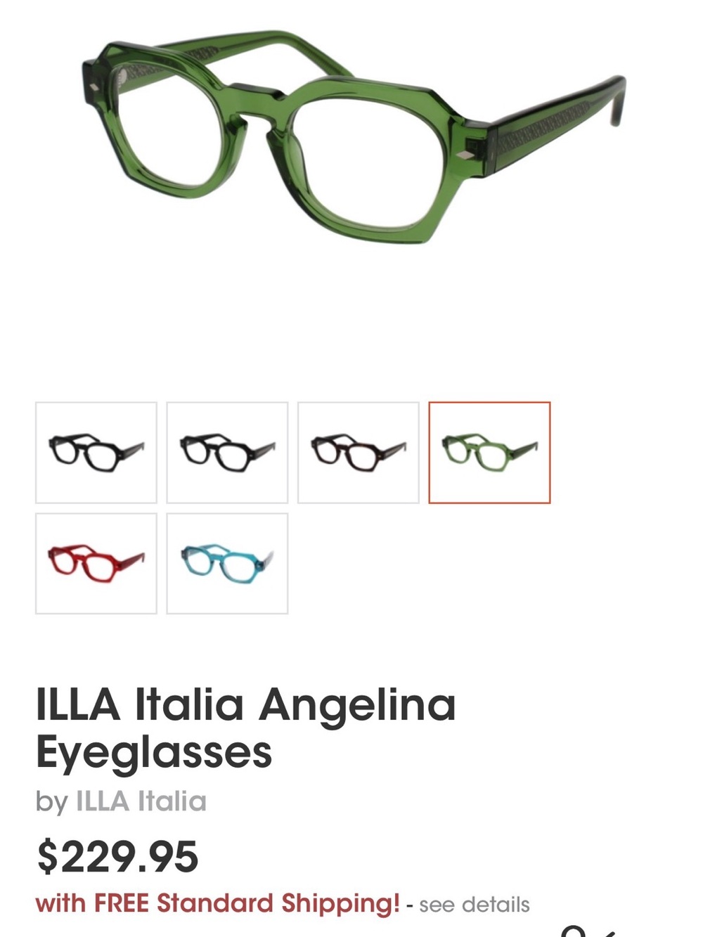 Illa Italian Green Optical Glasses and two pair of Eye Phonics - Picture 4 of 7